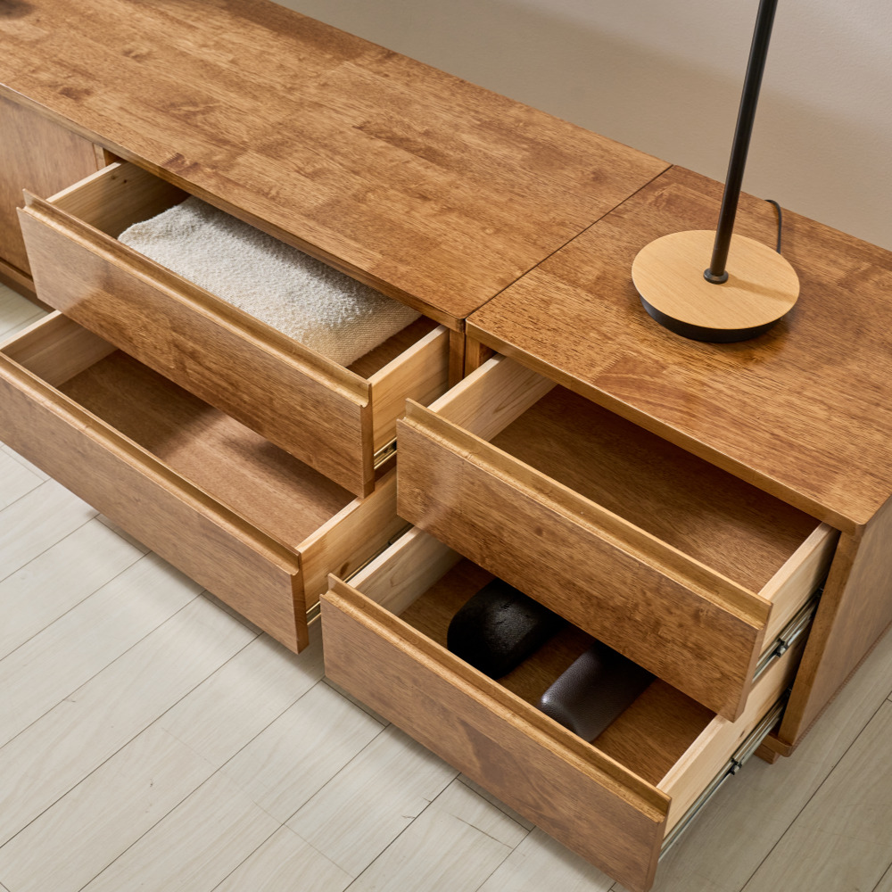 주 1800 거실 안방 tv다이 선반 서랍장 원목 낮은 거실장