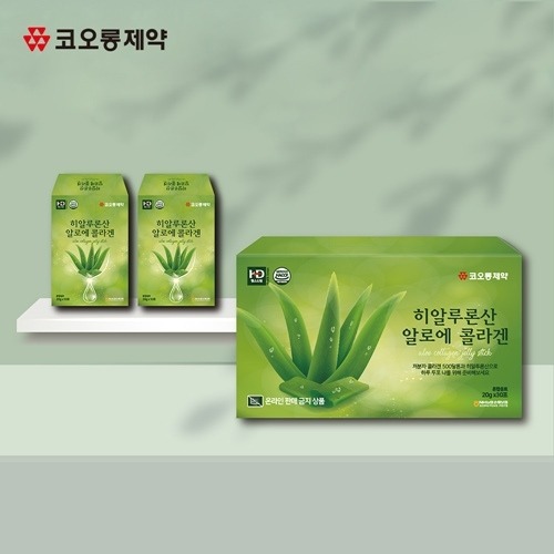 코오롱제약 알로에 콜라겐 히알루론산 젤리 스틱 20g 30포 6박스 피부 장 건강 면역력 - 상세 이미지 2