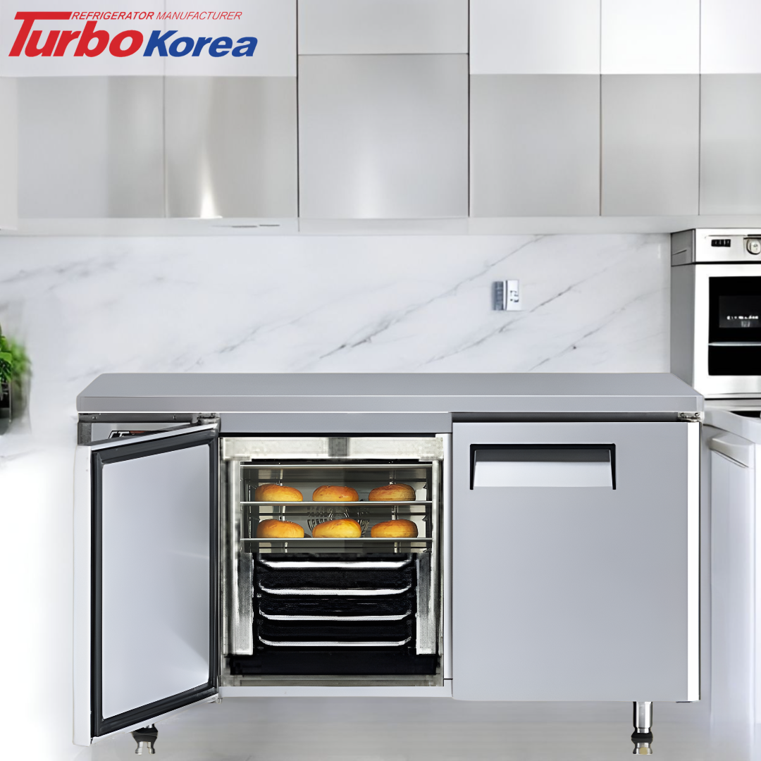 테이블냉장고1500 터보에어 번팬형 카페 선반 베이커리 제빵 영업용 냉동 간냉식 성에안끼는 - 메인 이미지