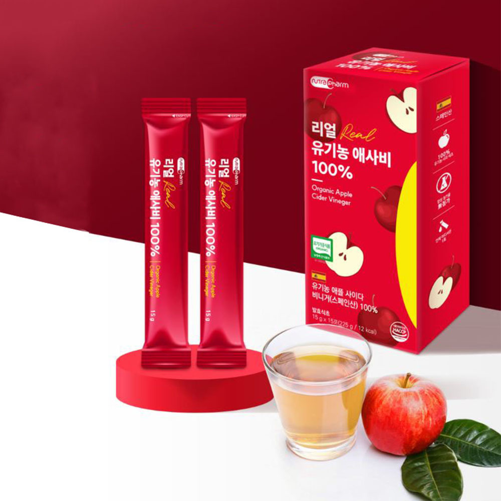 애플 사이다 비니거 15포 사과 식초 애사비 15일분
