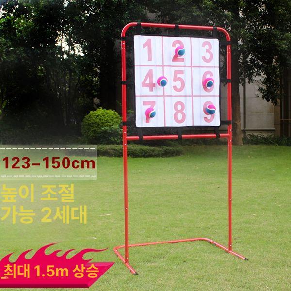 야구 타겟 게임보드 던지기 베이스볼 높이 찍찍이 높이 조절 가능 스탠드+표적+12개 공 - 상세 이미지 2