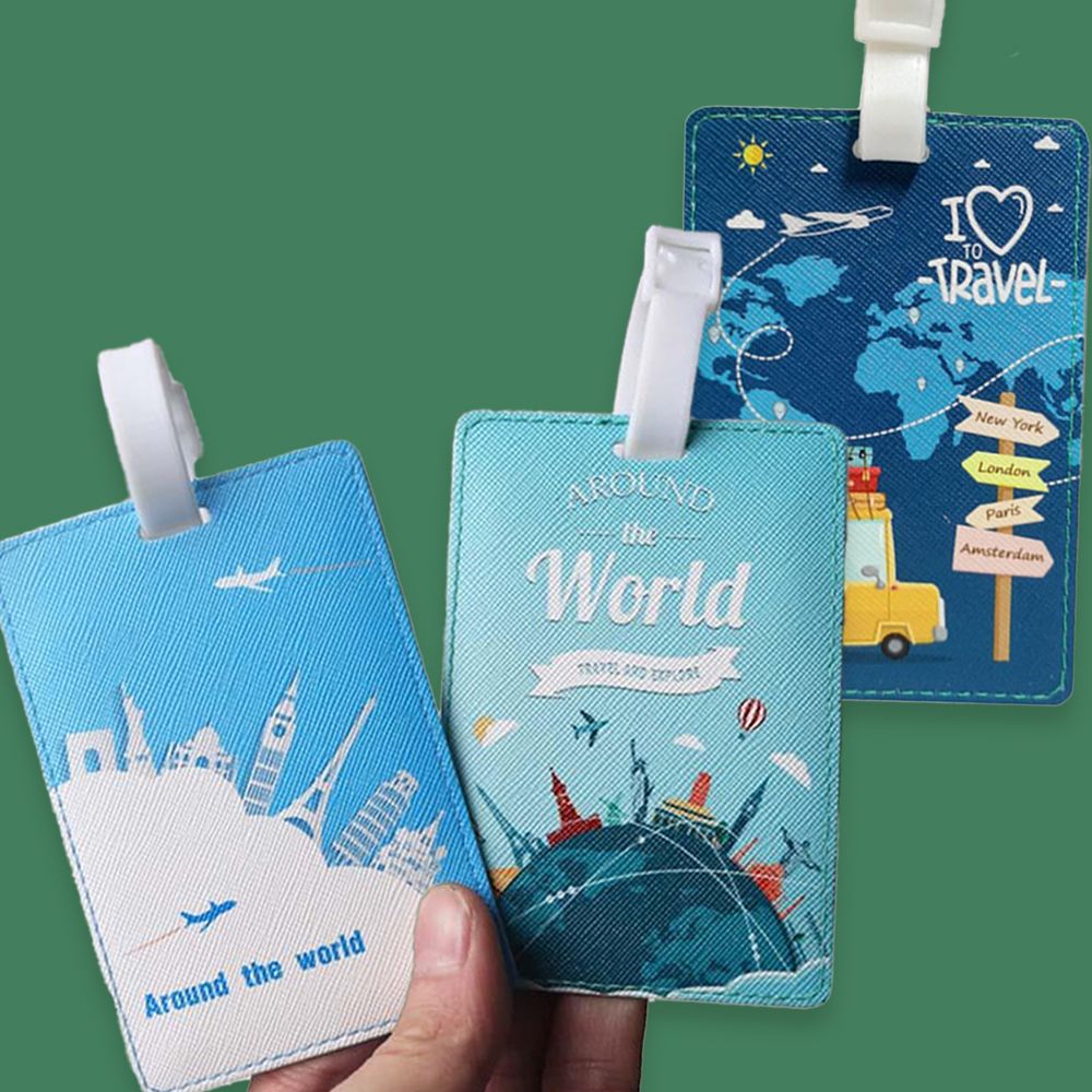 여행 가방 캐리어 표시 이름표 네임 택 테그 3종 세트 - 상품 이미지