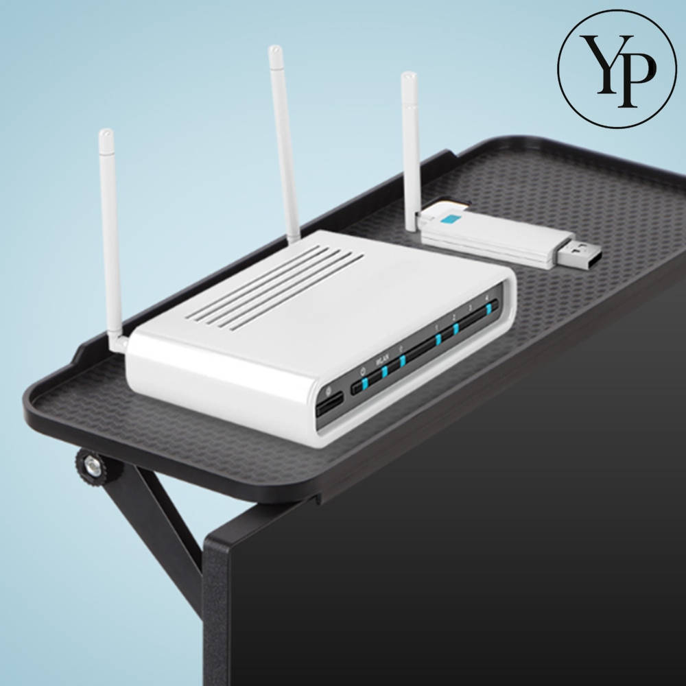 와이파이 공유기 받침대 컴퓨터 모니터 선반 상단 트레이