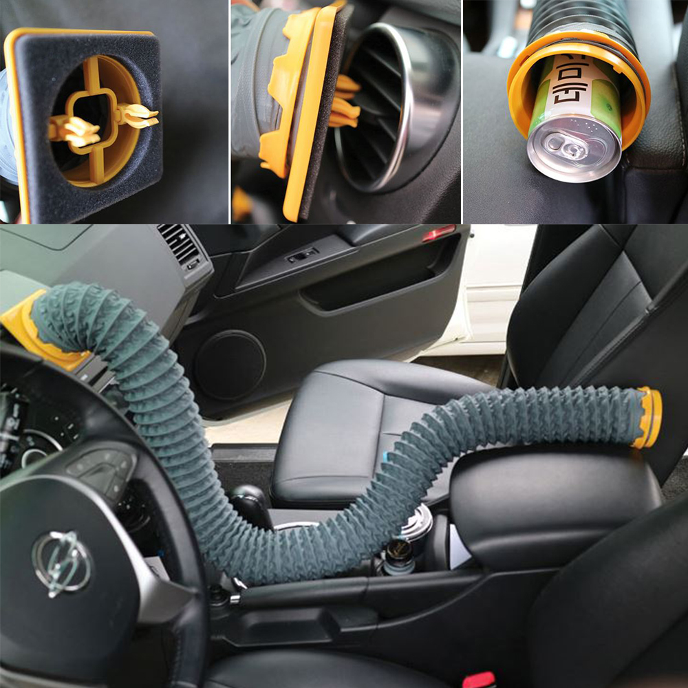 차량용 아이스 튜브 에어컨 송풍구 간편설치 냉온풍 호스