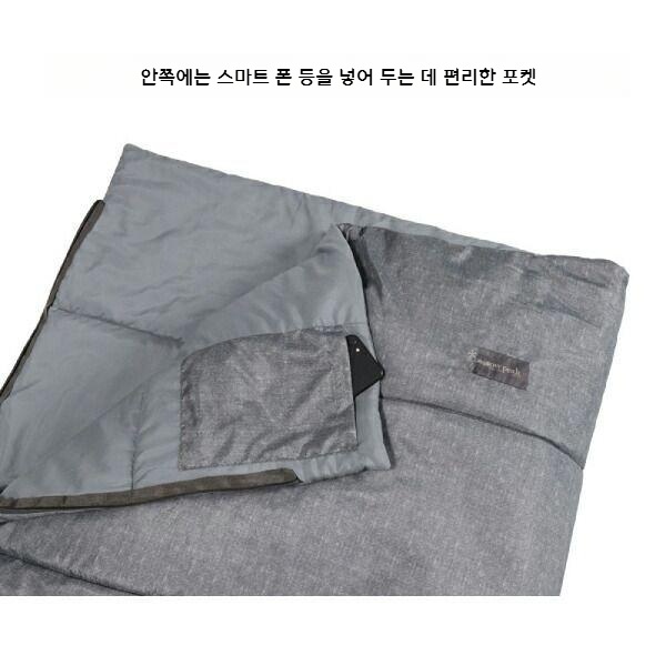 스노우피크 슈라프 SS 침낭 사계절용 경량 보온 아웃도어 BD-105GY - 상세 이미지 2