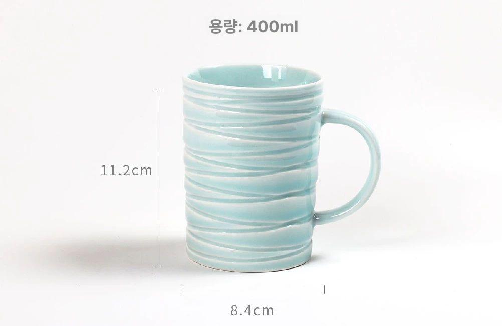 석고몰드 도자기 도예 금형 세라믹 그라우팅 몰드 석고 슬립캐스팅 그릇 공예 소용돌이 컵 몰드 - 상세 이미지 2