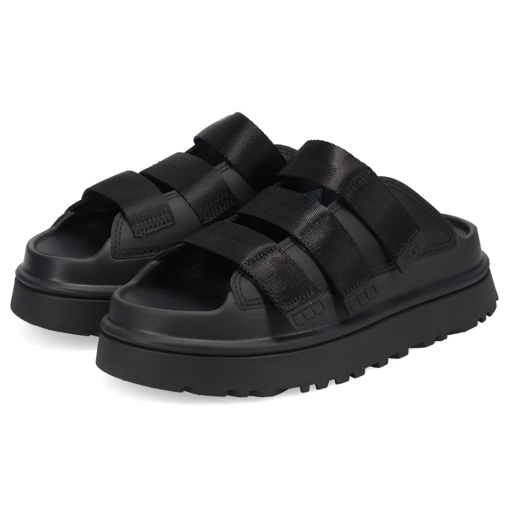 UGG 골든글로우 슬라이드 여성 샌들 블랙 경량 쿠션 여름용 1167430 - 상품 이미지