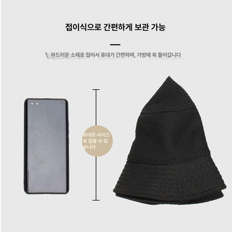 빅사이즈벙거지모자 여름 정글 낚시모 매쉬 챙넓은 블랙 프리사이즈 - 상세 이미지 3