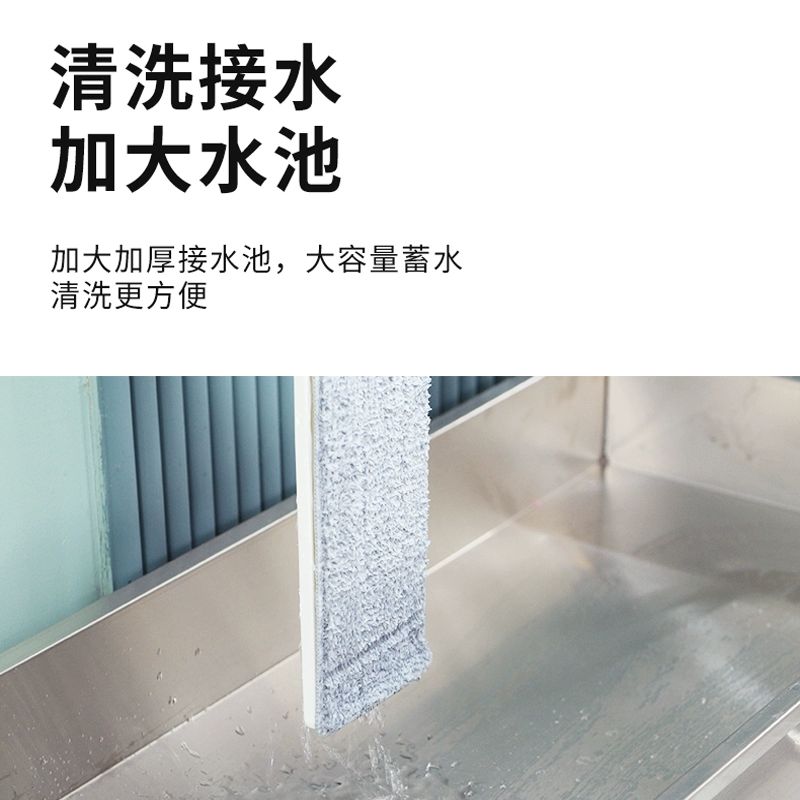 청소도구 이동식 걸이 정리함 트롤리 보관 바퀴형 걸레 5개와 달린 6개가 걸레걸이 - 상세 이미지 5
