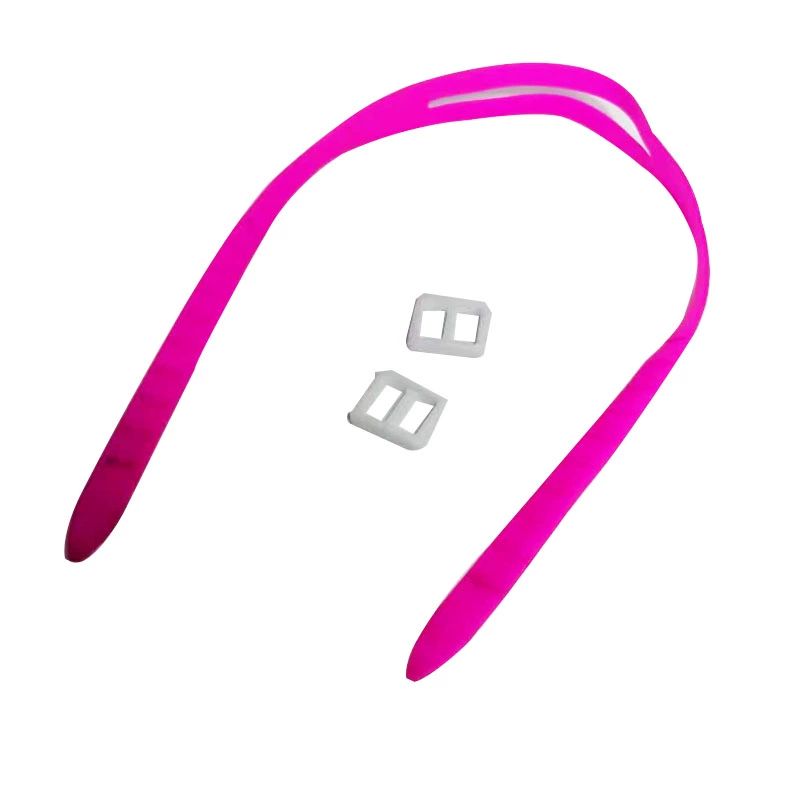 스노클 스쿠버 안개끈 고글 다이빙 스트랩 실리콘 어린이에게 어울리는 핑크 레드 안경 플랫 라이트 - 상품 이미지