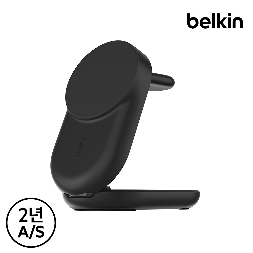 벨킨 Qi2 25W 3in1 울트라차지 폴더블 마그네틱 무선 초고속 충전기 WIZ037 아이폰17 16 호환