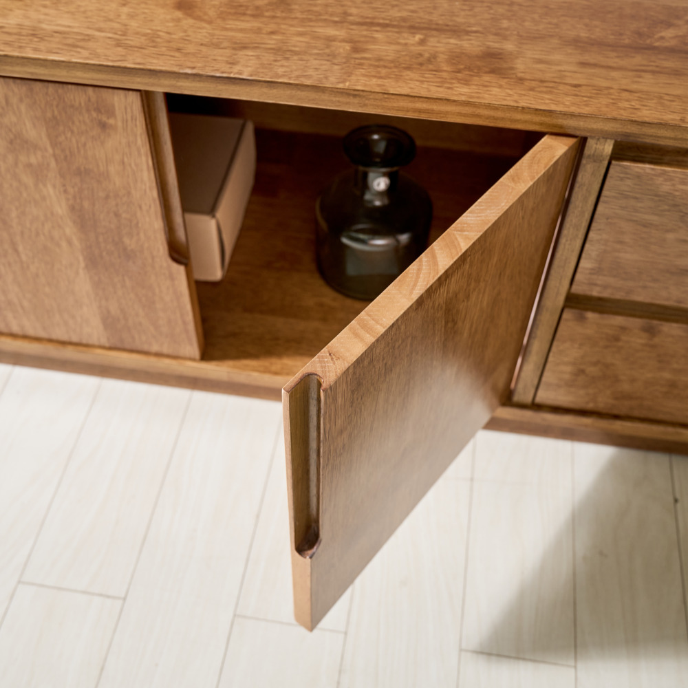 주 1800 거실 안방 tv다이 선반 서랍장 원목 낮은 거실장