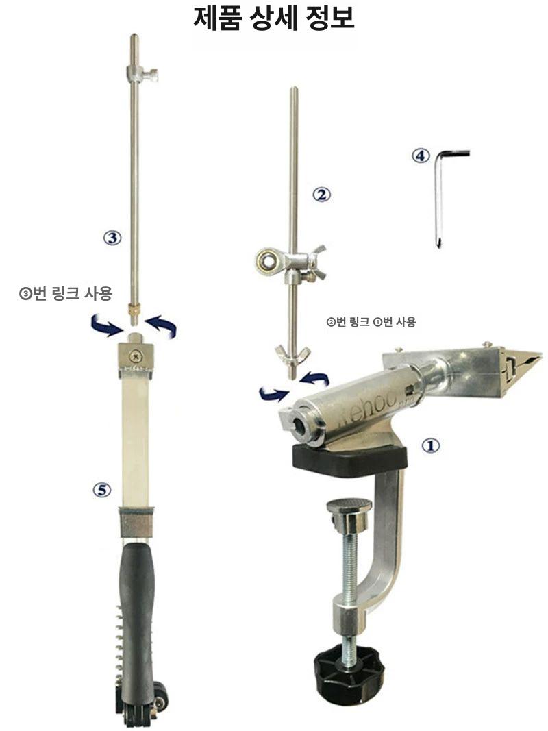 샤프닝 나이프샤프너 고정 시스템 연마석 숫돌 종이 상자 포장 RH-006 10개 B - 상세 이미지 4