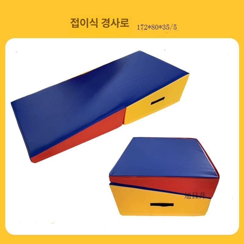 덤블링 팔각매트 체조 스턴트 연습 학교 부상방지 접이식 경사로 - 상세 이미지 4