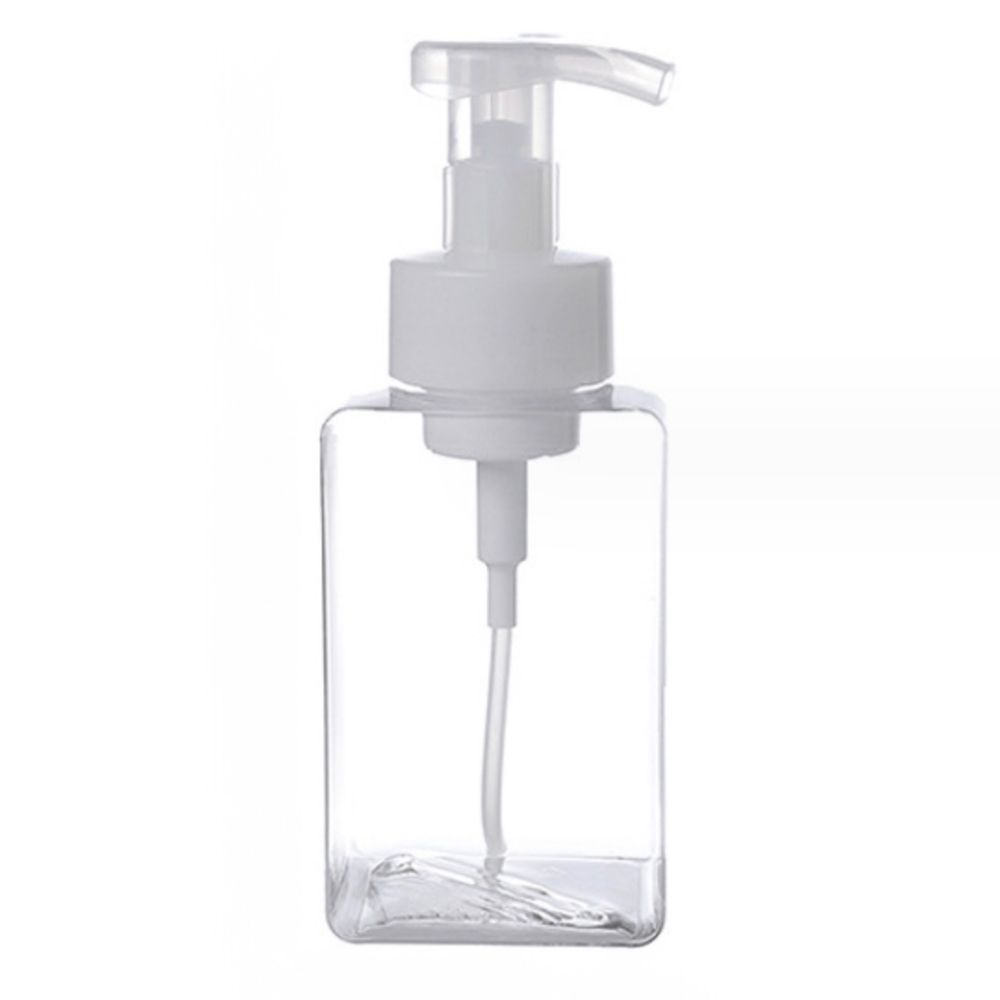 사각 투명 버블 공병 디스펜서 450ml - 상품 이미지