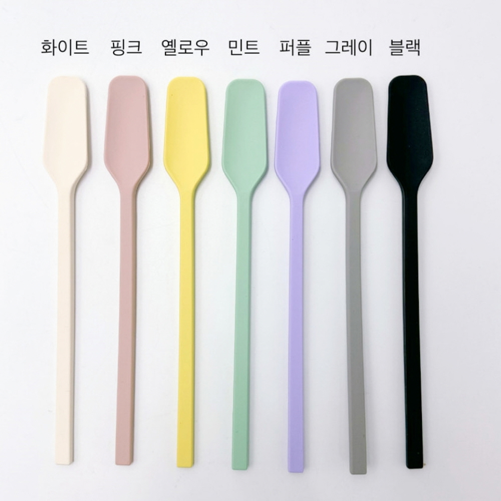 무지 실리콘 잼스푼 스프레더 요거트 이유식 젤라또 꿀 버터 미니 스패츌러 - 상세 이미지 5