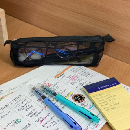 여행소품케이스 세면파우치 블랙 메쉬형