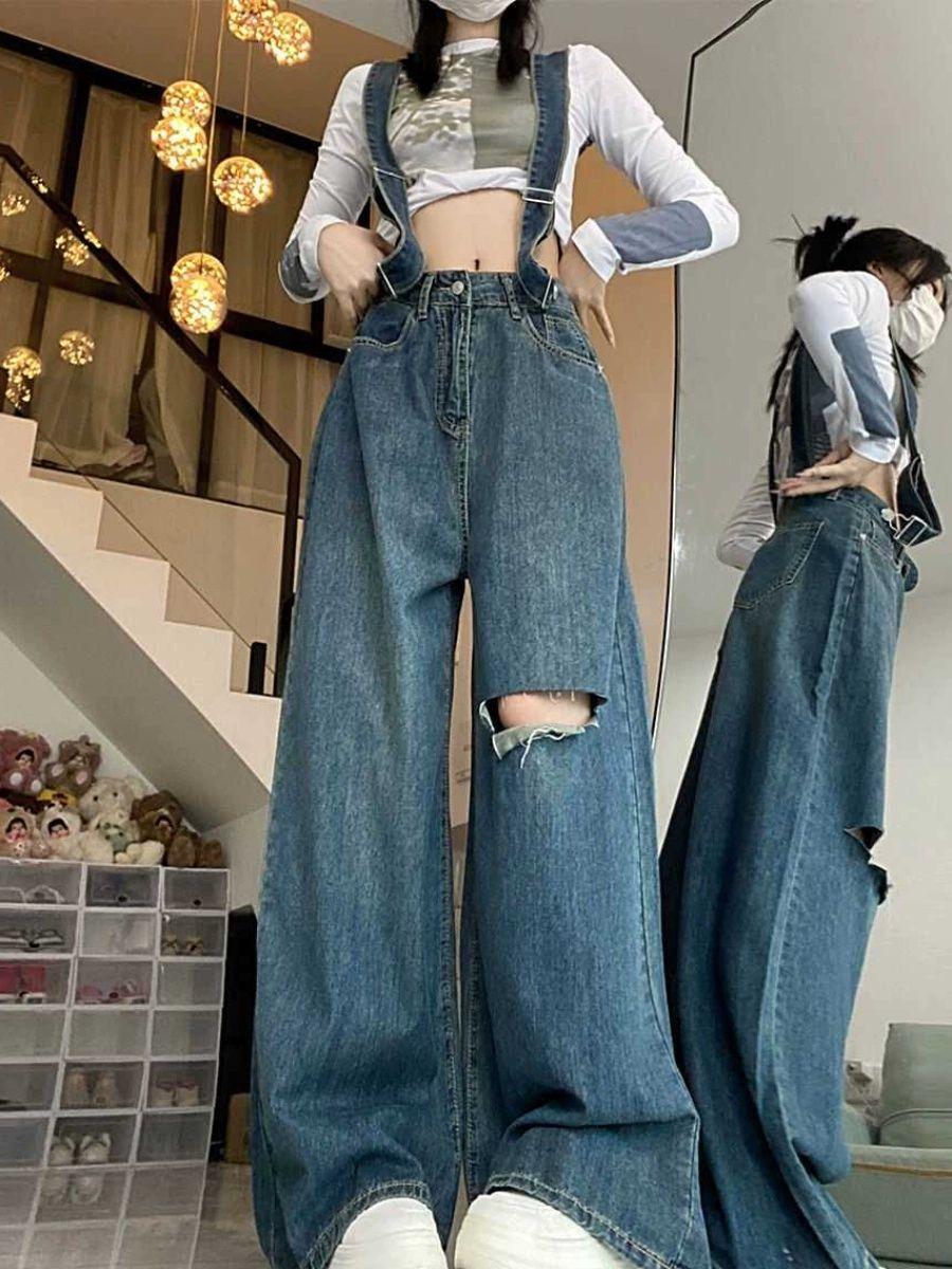 청바지 빅 사이즈 연청 뒷밴딩 워싱 블랙진 밴딩 블루 바지 고품질 S 추천 40.0-47.5kg - 상세 이미지 3