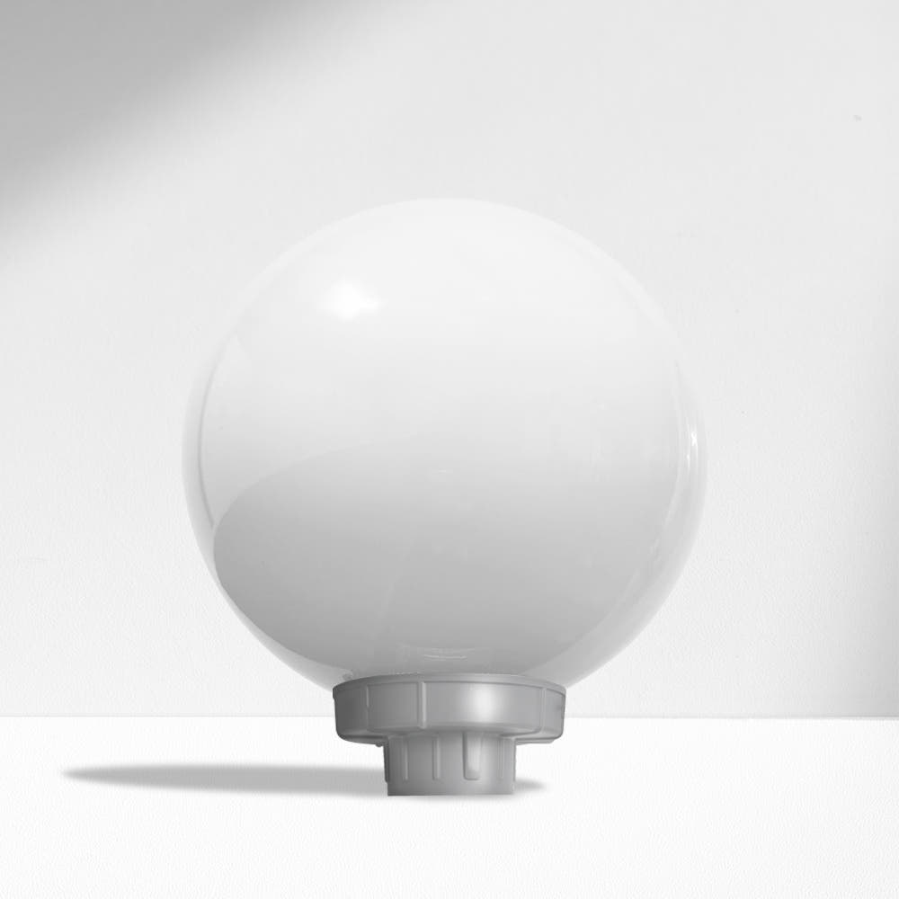 전기 LED 가로등 헤드 LED 보안등 헤드 엔틱 정원등 원형 PC글로브 호박 그레이35호 - 상품 이미지
