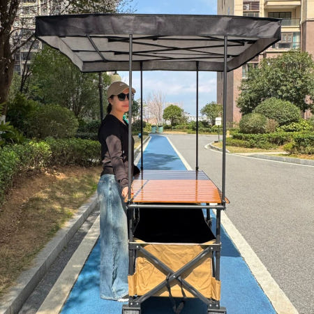 [플래닛스 협력사]캠핑 카트 접이식 캠핑용 광폭타이어 상자 휴대용 광폭