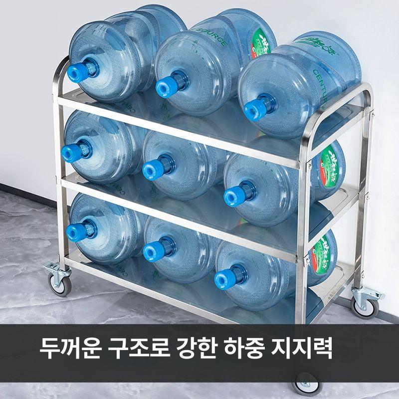 양념카트 조미료 레스토랑 주방 업소용 서빙카트 플래그십 호화304 등급 중형 3단 공식 표준 구성 - 상세 이미지 3