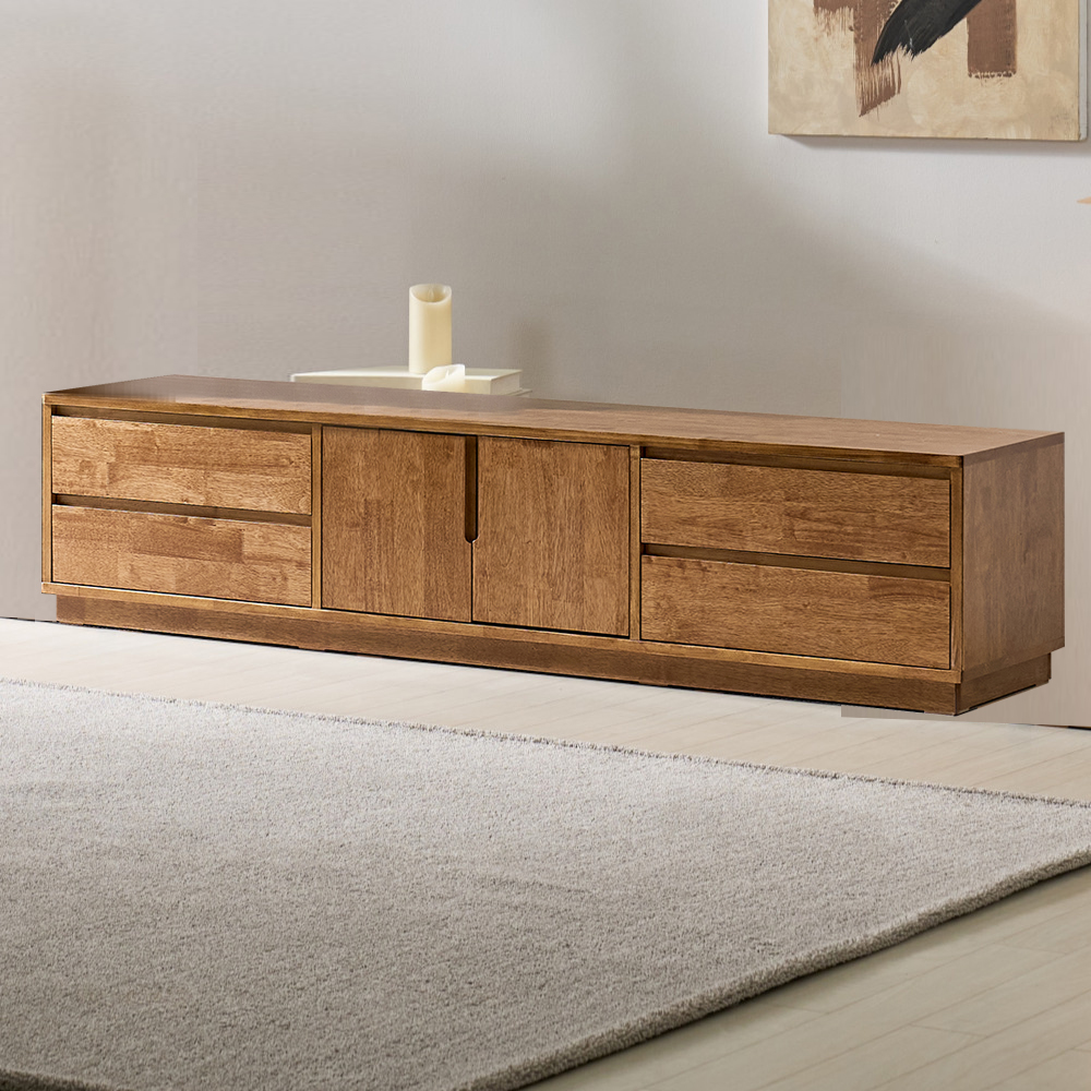 주 1800 거실 안방 tv다이 선반 서랍장 원목 낮은 거실장