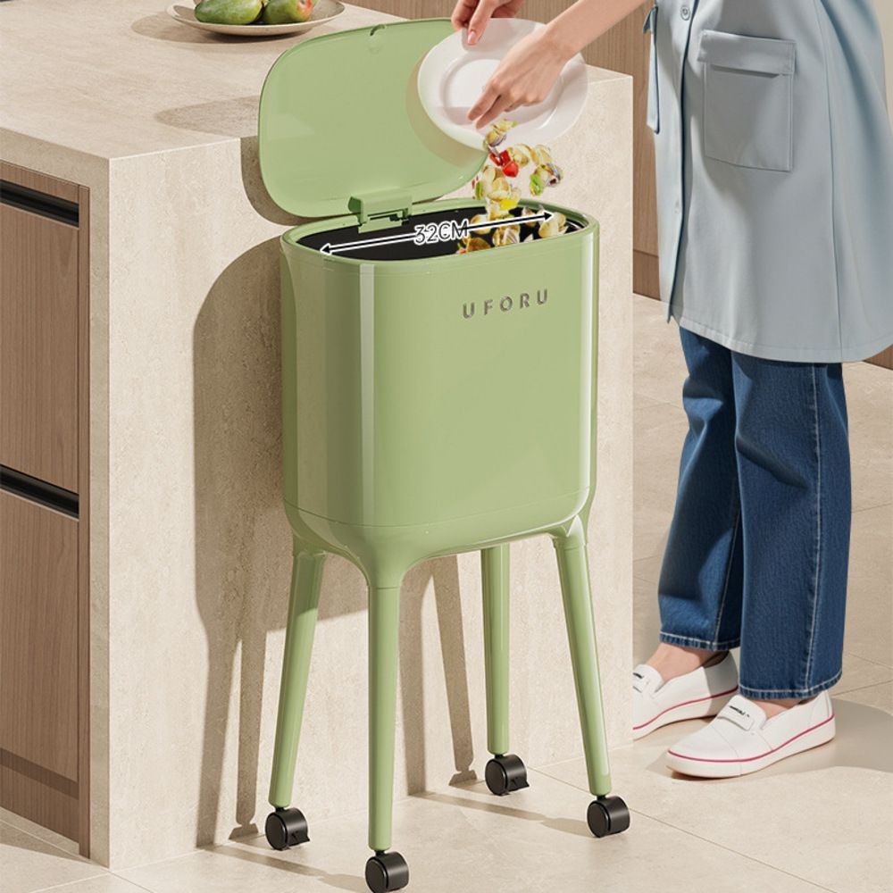 긴다리휴지통 롱레그쓰레기통 바퀴달린 높은 이동식 휴지통 - 상세 이미지 2