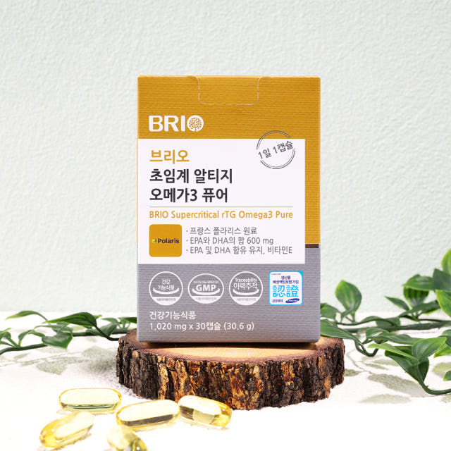 브리오 초임계 알티지 오메가3 퓨어 / RTG EPA DHA 영양제 30캡슐, 2개