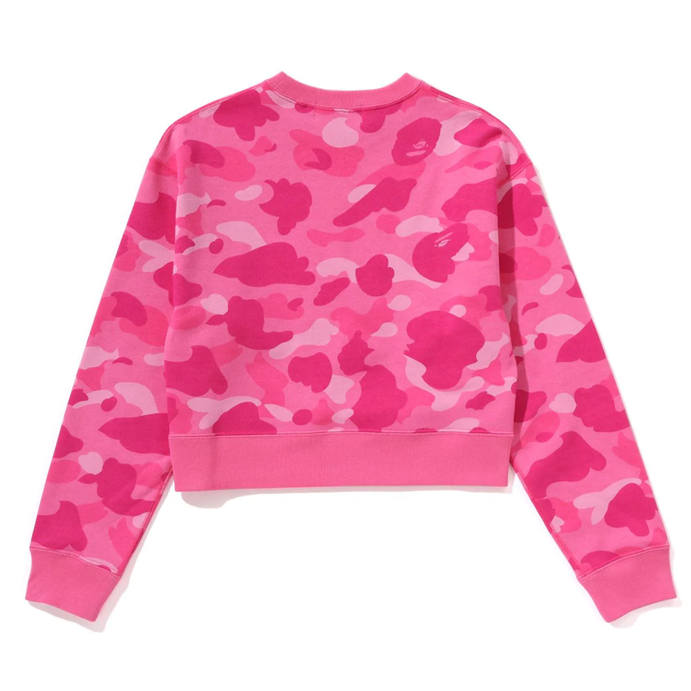 베이프 우먼즈 긴팔티 COLOR CAMO CROPPED CREWNECK SWEATSHIRT 1L80-213-002 - 상세 이미지 4