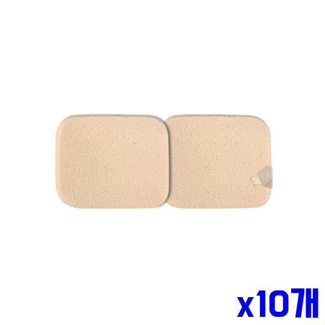 53x43mm x10개 스폰지 부드러운 메이크업 사각분첩 2P - 상품 이미지