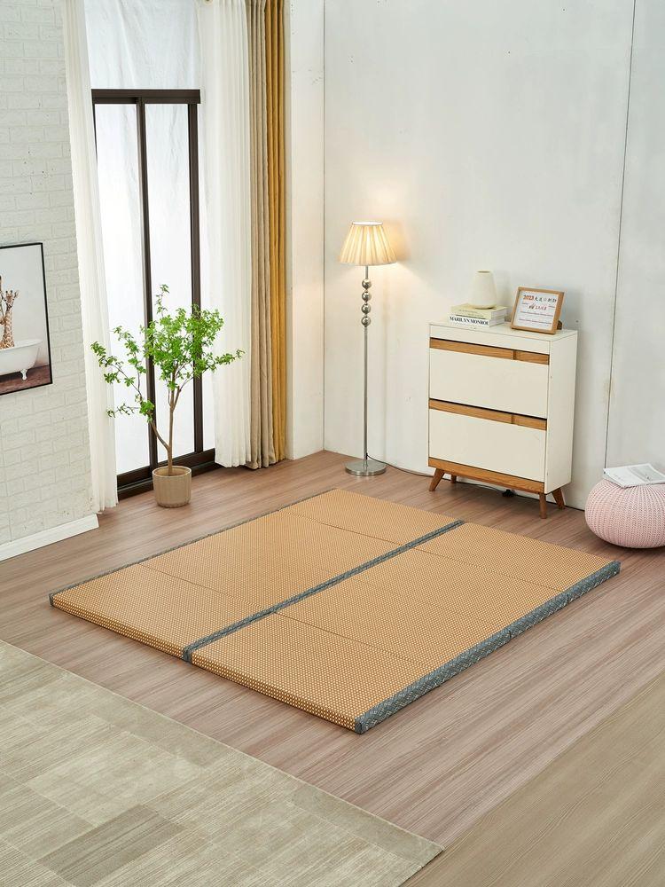 일본식 다다미 매트 주택 원목색 거실 사계절 대형 펜션 120x200 두께 5cm 4단 - 상품 이미지