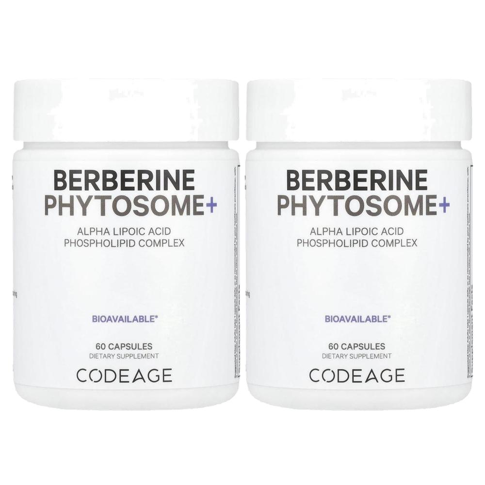 코드에이지 베르베린 파이토솜+ Berberine 60정 (2통) - 상품 이미지