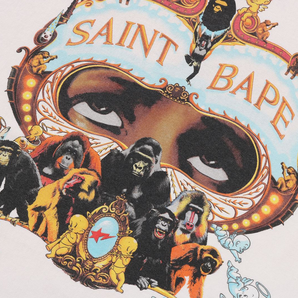 베이프 X SAINT MXXXXXX 반팔티 GENERATION TEE 1L73-109-910 - 상세 이미지 5