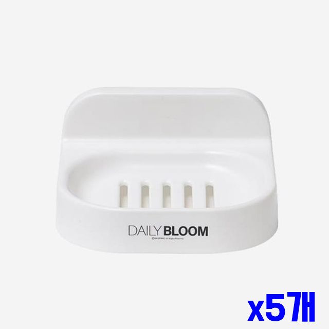 x5개 디자인 흡착 접시형 비누대 비누홀더 소 사각 비 - 상품 이미지