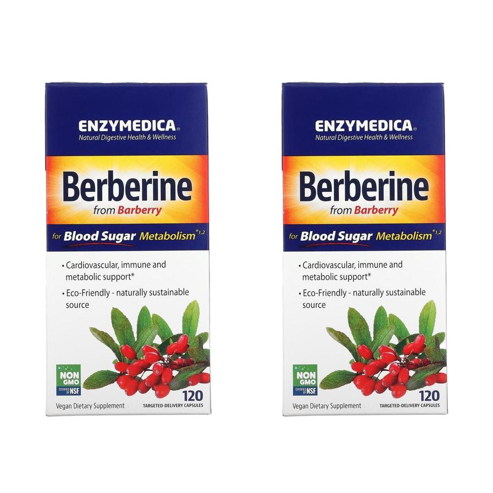 Enzymedica 베르베린 Berberine 120정 (2통) - 상품 이미지