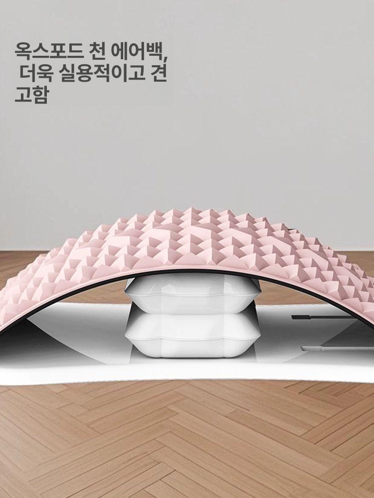 솔비에 등지압패드 요추 스트레칭 기구 굽은등 다기능 자세교정 충전식 허리기구-핑크 - 상세 이미지 5