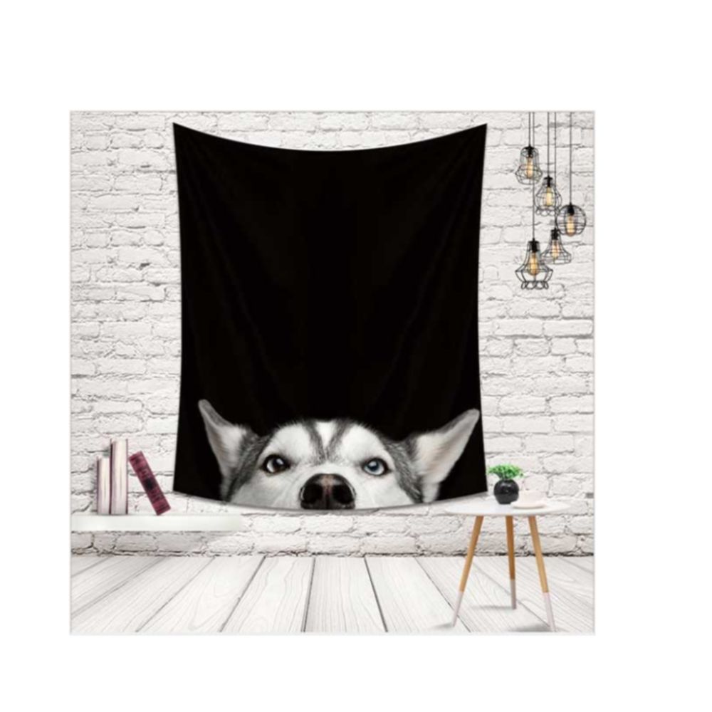 강아지 패브릭 포스터 가림막 커튼 가리개 커텐