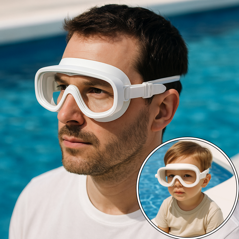 수영 고글 귀마개 일체형 물안경 물놀이 수영장 스포츠 와이드뷰 해녀물안경 스노클링장비