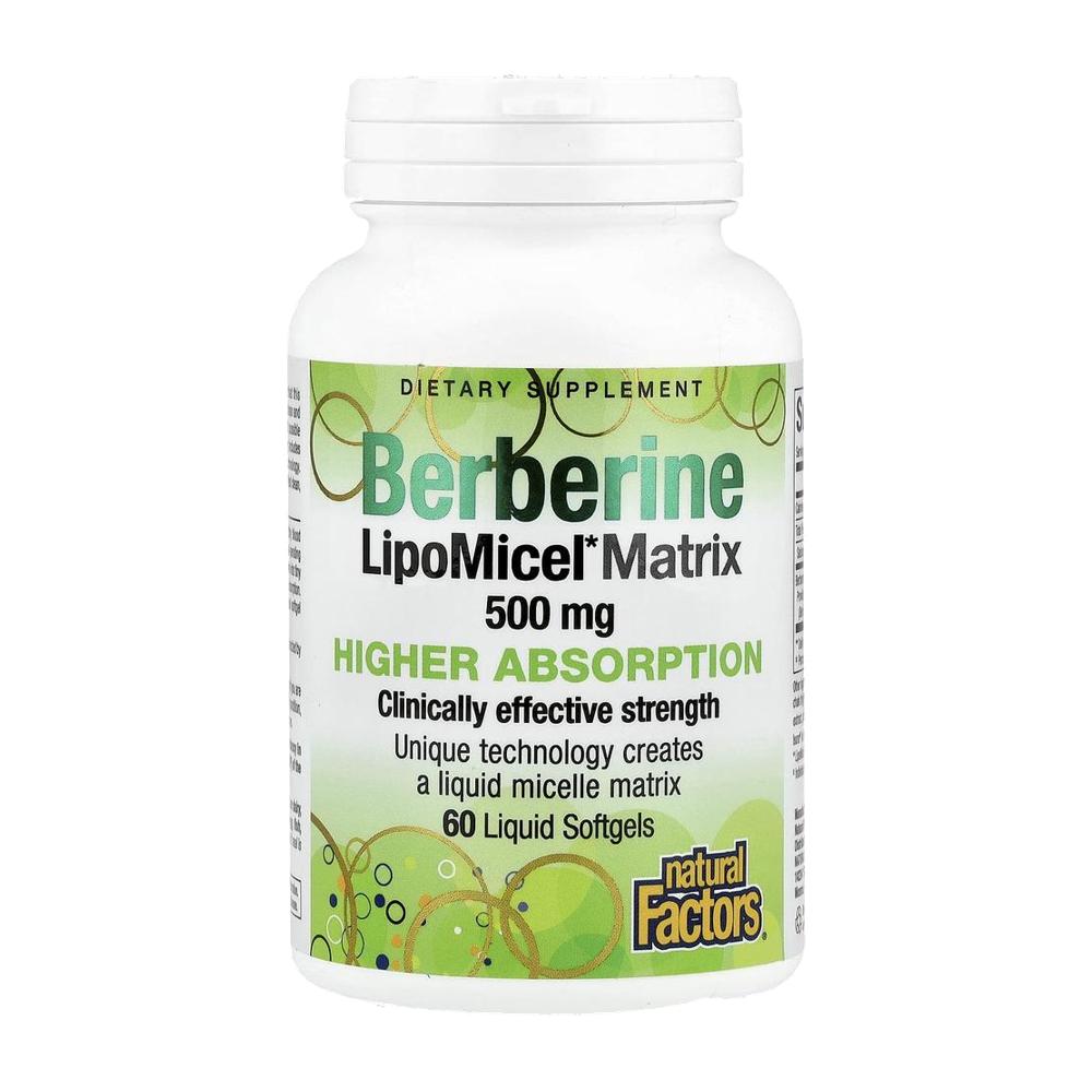 네츄럴팩터 베르베린 LipoMicel Matrix Berberine 60정 (2통) - 상세 이미지 2