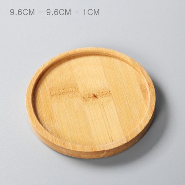 (45차 ) 대나무 우드코스터 컵받침 (9.6cm 원형 15호) 10개 - 상품 이미지