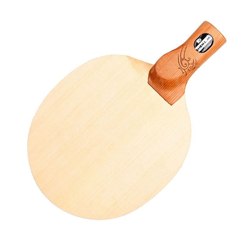 탁구라켓 중펜 라켓 탁구채 펜홀더 입문용 탁구 목판 일직 수평타 단용안 8mm 두께 비고 - 상품 이미지