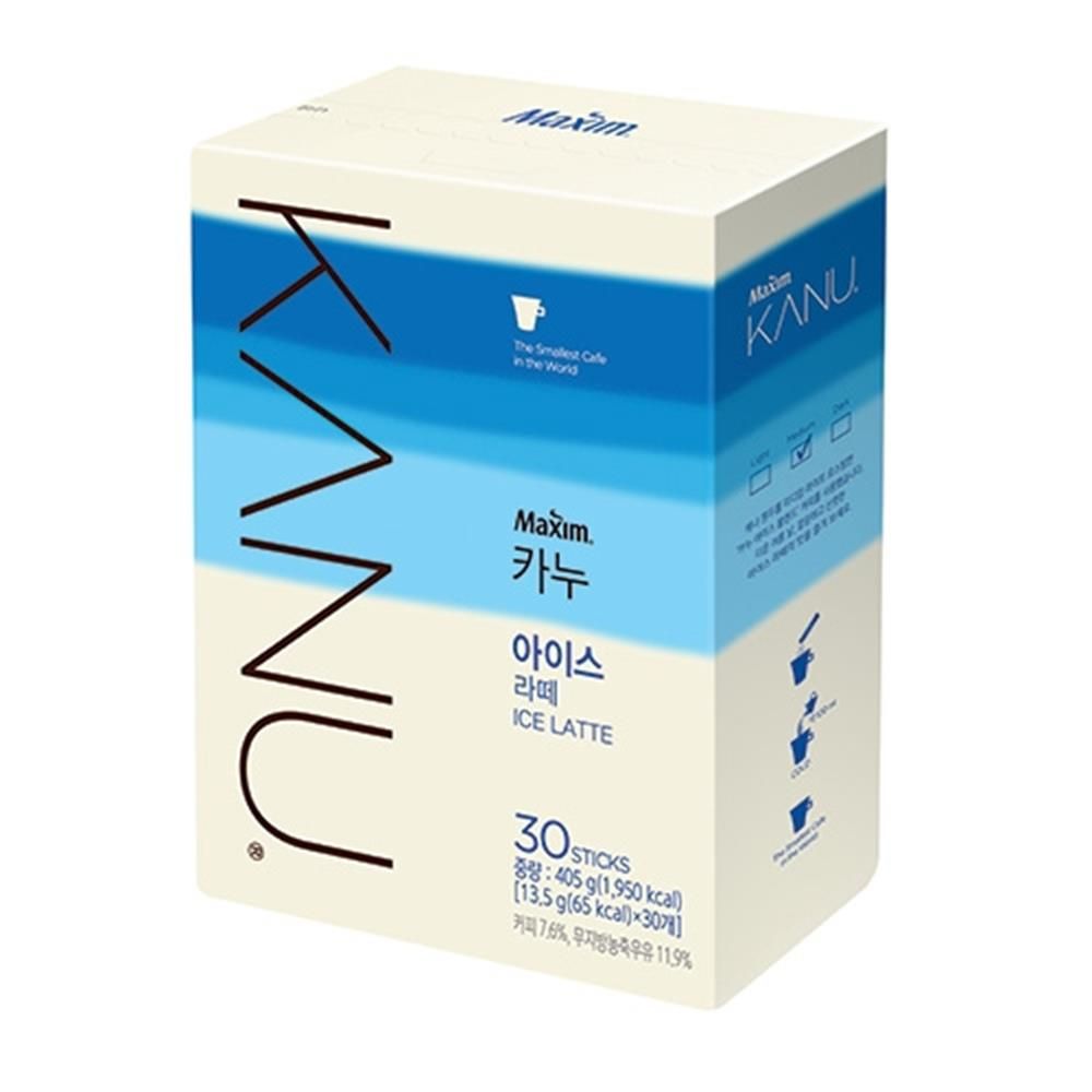 맥심카누아이스라떼 30T x 6개입 인스턴트 커피 스틱 - 상품 이미지