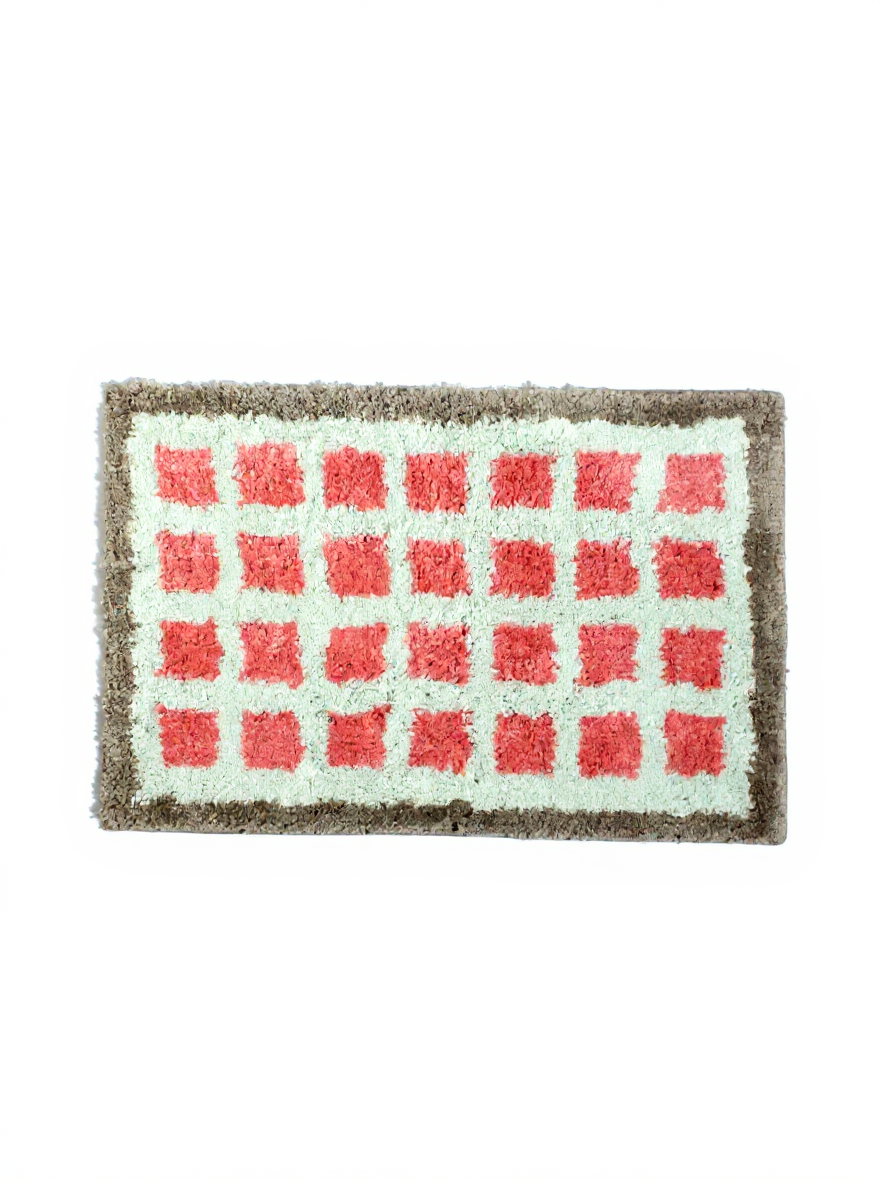 욕실 발매트 주방 매트 미끄럼방지 화장실 다홍, 60x40cm