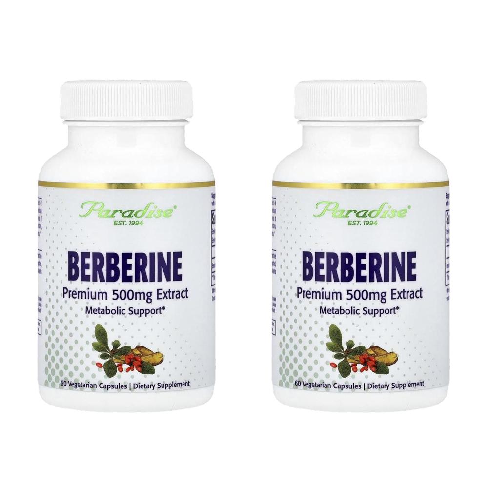 파라다이스허브 베르베린 500mg Berberine 60정 (2통) - 상품 이미지