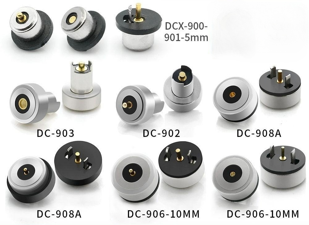 6MM 마그네틱 커넥터 미용 포고 중앙 케이블 와이어 자석흡착 4mm 암컷 화이트 3세트 - 상품 이미지