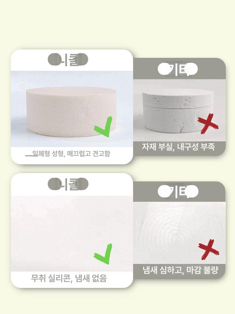 실리콘 원형 케이크 모형 베이킹몰드 제빵 연습 6인치 10cm 노랑 - 상세 이미지 4