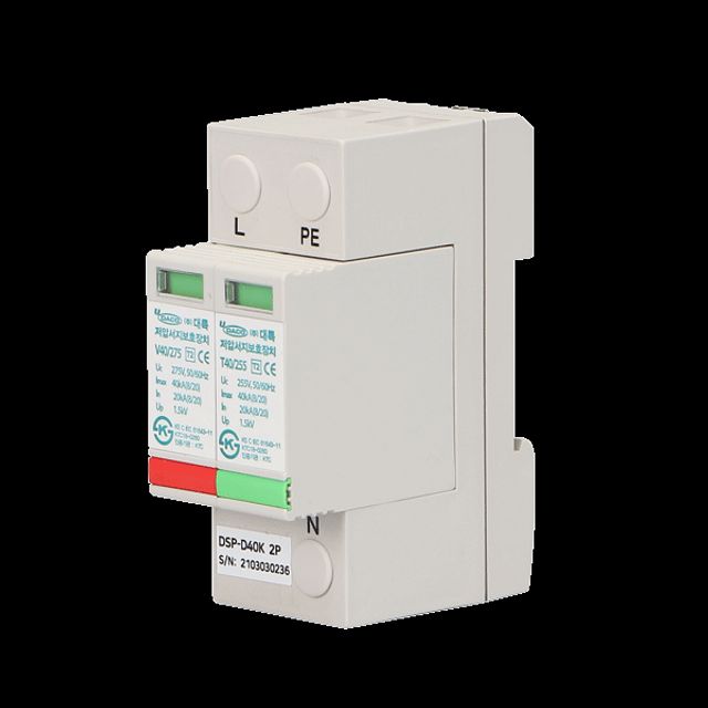 대륙 SPD 서지보호기 DSP-D40K/2P Imax 40kA DIN RAIL - 상품 이미지