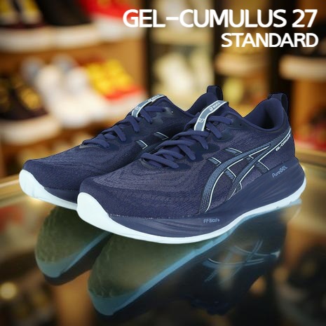 아식스 젤 큐물러스 27 스탠다드 2E 남성 러닝화 운동화 블루그레이 1011B960