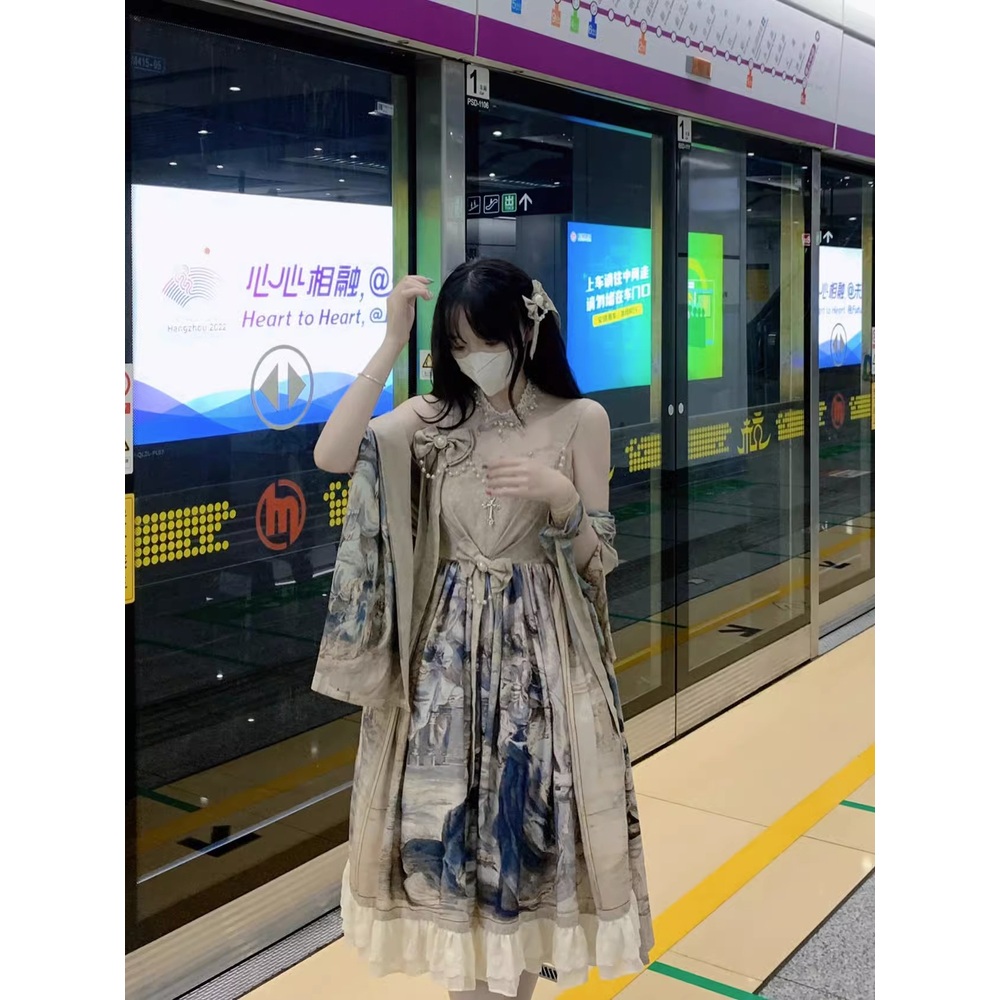 공주님 코스프레 드레스 의상 할로윈 공연 연극 코스튬 서스펜더 - 상세 이미지 3