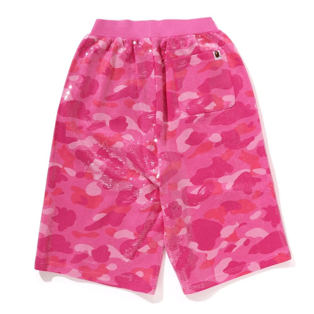 베이프 우먼즈 반바지 COLOR CAMO APE HEAD SEQUIN SWEAT SHORTS 1L80-253-305 - 상세 이미지 2